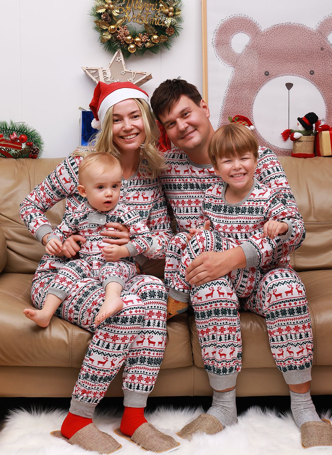 Pijama Navidena para toda la Familia