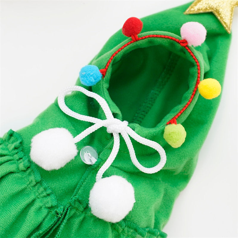 Christmas pet clothes - two-color cape