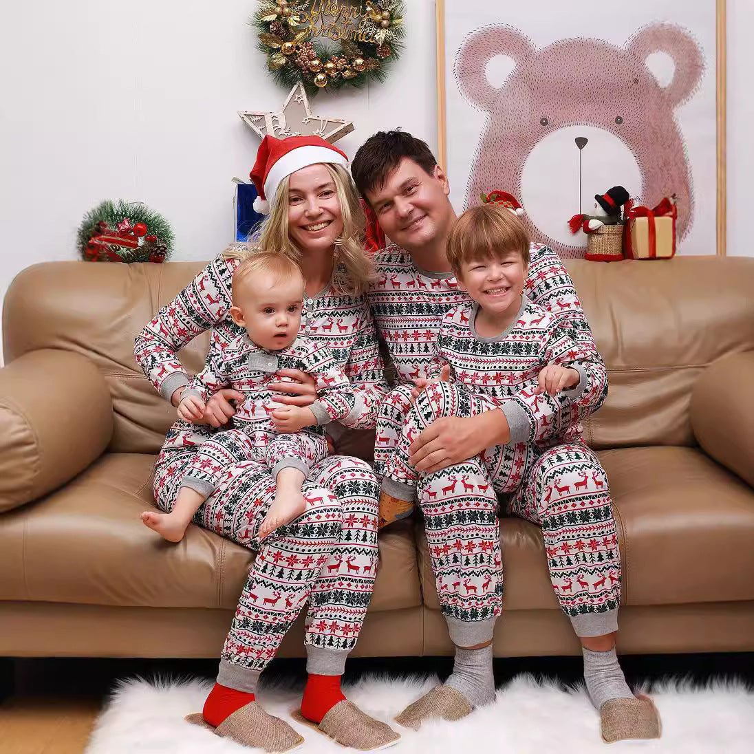 Pijama Navidena para toda la Familia